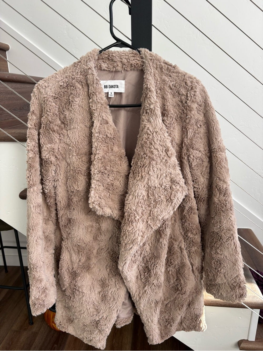 BB Dakota Plush Taupe Teddy Jacket